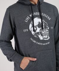 Blusao-Masculino-Caveira-em-Moletom-com-Capuz-e-Bolso-Cinza-Mescla-Escuro-9799252-Cinza_Mescla_Escuro_4