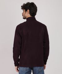 Blusao-Masculino-Basico-em-Fleece-com-Bolsos-Marrom-Escuro-9783388-Marrom_Escuro_2