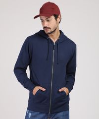 Blusao-Masculino-Basico-em-Moletom-com-Capuz-e-Bolso-Azul-Marinho-9828994-Azul_Marinho_1