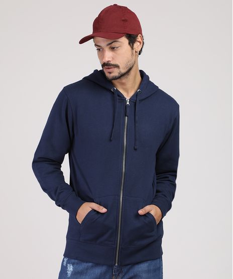 Blusao-Masculino-Basico-em-Moletom-com-Capuz-e-Bolso-Azul-Marinho-9828994-Azul_Marinho_1