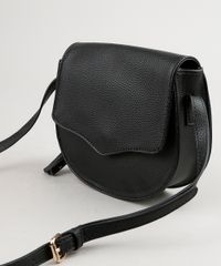 Bolsa-Feminina-Transversal-Pequena-com-Tassel-Preta-8369122-Preto_4