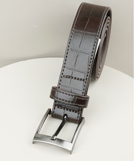 Cinto-Social-Masculino-Texturizado-Croco-Marrom-9040184-Marrom_1