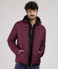 Jaqueta-Puffer-Masculina-Basica-com-Bolsos-Vinho-9785391-Vinho_1