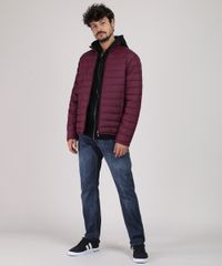 Jaqueta-Puffer-Masculina-Basica-com-Bolsos-Vinho-9785391-Vinho_3