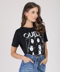 Blusa-Feminina-de-Banda-Queen-Manga-Curta-Decote-Redondo-Preta-9836940-Preto_1
