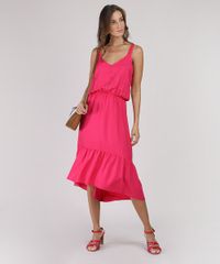 Vestido-Feminino-Midi-Mullet-com-Botoes-Alca-Media-Pink-9941729-Pink_3
