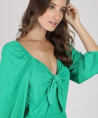 Macaquinho-Feminino-Canelado-com-No-Manga-Bufante-Verde-9941792-Verde_4