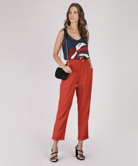 Calca-Feminina-Carrot-Cintura-Alta-Alfaiatada-Cobre-9802995-Cobre_3