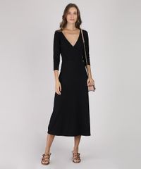Vestido-Feminino-Midi-Canelado-com-Transpasse-Manga-3-4-Preto-9882308-Preto_3 Vestido-Feminino-Midi-Canelado-com-Transpasse-Manga-3-4-Preto-9882308-Preto_3