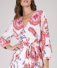 Vestido-Feminino-Longo-Transpassado-Estampado-de-Arabescos-Manga-7-8-Off-White-9806795-Off_White_4