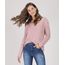 Sueter-Feminino-em-Trico-Felpudo-Decote-V-Rose-9793288-Rose_1
