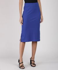 Saia-Feminina-Midi-Canelada-Azul-Royal-9945862-Azul_Royal_1
