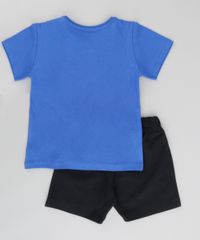 Conjunto-de-Camiseta-Azul---Bermuda-Homem-Aranha-Preta-8664319-Preto_2