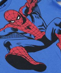 Conjunto-de-Camiseta-Azul---Bermuda-Homem-Aranha-Preta-8664319-Preto_3