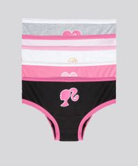 Kit-de-5-Calcinhas-Barbie-Multicor-8594840-Multicor_1