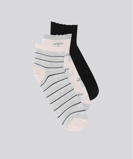 Kit-de-3-Meias-Estampadas-Multicor-8661407-Multicor_1