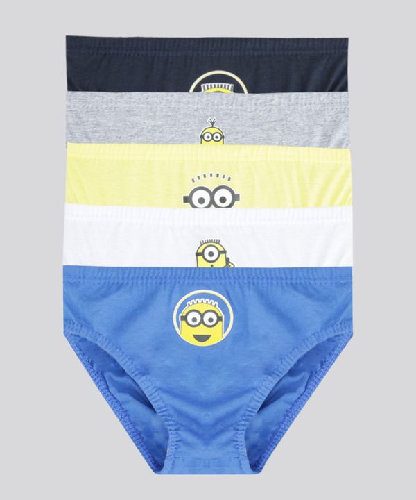 Kit de 5 Cuecas Minions Multicor 10