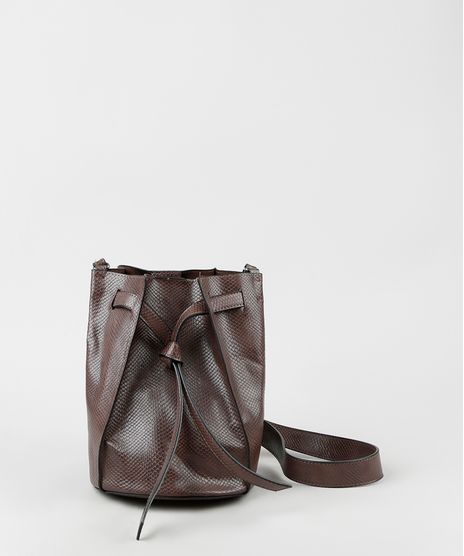 Bolsa-Feminina-Bucket-Media-Transversal-Texturizada-Cobra-Marrom-9864014-Marrom_1