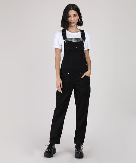 Macacao-de-Sarja-Feminino-Relaxed-com-Bolsos-Preto-9946110-Preto_1
