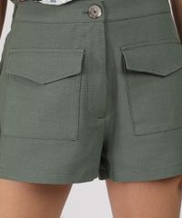Short-Feminino-BBB-Cintura-Super-Alta-com-Bolsos-Verde-Militar-9883645-Verde_Militar_4