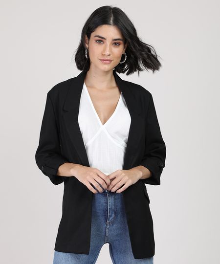 Blazer-Feminino-Longo-com-Martingale-Preto-9817781-Preto_1