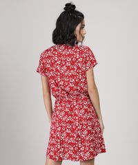 Vestido-Feminino-Curto-Estampado-Floral-Manga-Curta-Vermelho-9877765-Vermelho_2