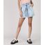 Saia-Jeans-Feminina-Curta-com-Faixa-para-Amarrar-Azul-Claro-9944931-Azul_Claro_1