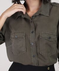 Camisa-Feminina-com-Bolsos-Manga-Longa-Verde-Militar-9944908-Verde_Militar_4
