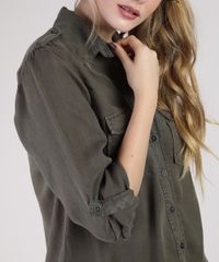 Camisa-Feminina-com-Bolsos-Manga-Longa-Verde-Militar-9944908-Verde_Militar_5