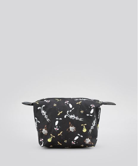 Necessaire-Estampada-Looney-Tunes-Preta-8654845-Preto_1