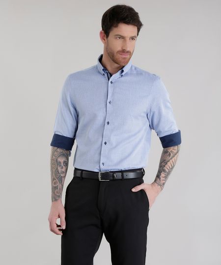 Camisa-Slim-em-Algodao---Sustentavel-Azul-Claro-8578434-Azul_Claro_1