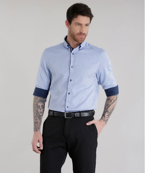 Camisa-Slim-em-Algodao---Sustentavel-Azul-Claro-8578434-Azul_Claro_1