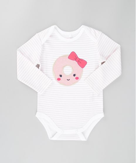 Body-Listrado--Donut--em-Algodao---Sustentavel-Rosa-Claro-8499502-Rosa_Claro_1