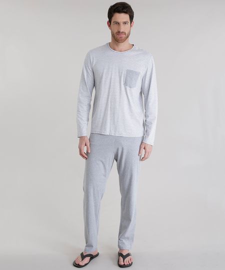 Pijama-Listrado-Cinza-Mescla-8660932-Cinza_Mescla_1 Pijama-Listrado-Cinza-Mescla-8660932-Cinza_Mescla_1