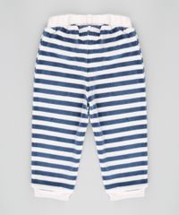 Calca-Listrada-em-Plush-de-Algodao---Sustentavel-Azul-Marinho-8479327-Azul_Marinho_2