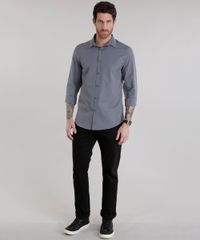 Camisa-Slim-Listrada-em-Algodao---Sustentavel-Chumbo-8580058-Chumbo_3