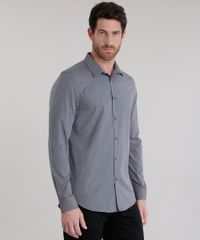 Camisa-Slim-Listrada-em-Algodao---Sustentavel-Chumbo-8580058-Chumbo_5