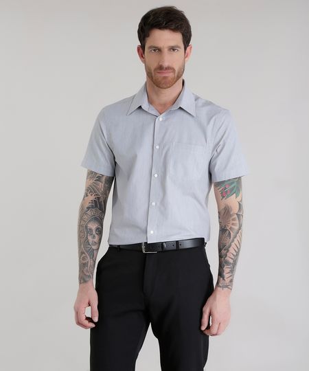 Camisa-Comfort-Listrada-Cinza-Claro-8578442-Cinza_Claro_1 Camisa-Comfort-Listrada-Cinza-Claro-8578442-Cinza_Claro_1