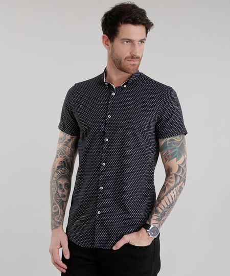 Camisa-Slim-Estampada-Preta-8629374-Preto_1 Camisa-Slim-Estampada-Preta-8629374-Preto_1