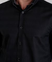 Camisa-Slim-em-Algodao---Sustentavel-Preta-8581116-Preto_4