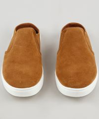 Tenis-Slip-On-Mule-Masculino-Oneself-em-Suede--Caramelo-9939392-Caramelo_5