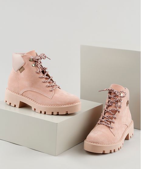Bota-Coturno-Feminina-Moleca-em-Suede-com-Cadarco-Rosa-Claro-9936667-Rosa_Claro_1