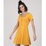 Vestido-Feminino-Curto-Canelado-com-Botoes-Manga-Curta-Mostarda-9920398-Mostarda_1