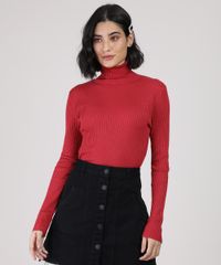 Blusa-Feminina-Canelada-Manga-Longa-Gola-Alta-Vermelha-9810927-Vermelho_1