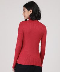 Blusa-Feminina-Canelada-Manga-Longa-Gola-Alta-Vermelha-9810927-Vermelho_2