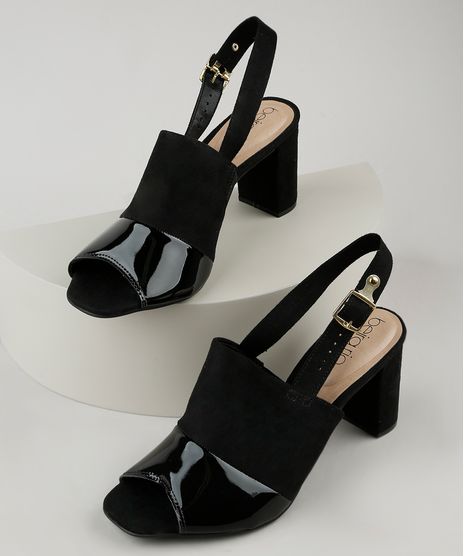Sandalia-Feminina-Beira-Rio-Conforto-Salto-Grosso-Medio-em-Suede-com-Verniz-Preta-9942323-Preto_1