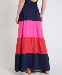 Saia-Feminina-Longa-Color-Block-com-Recortes-Azul-Marinho-9887841-Azul_Marinho_2