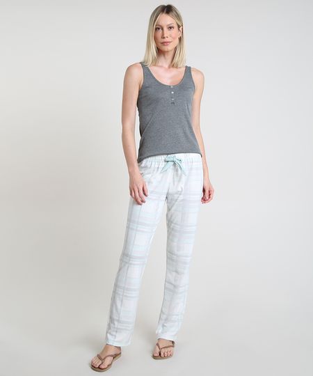Pijama-Feminino-Estampado-Xadrez-Regata-Cinza-Mescla-9867317-Cinza_Mescla_1 Pijama-Feminino-Estampado-Xadrez-Regata-Cinza-Mescla-9867317-Cinza_Mescla_1