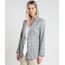 Blazer-Feminino-Estampado-Xadrez-com-Bolsos-Cinza-9820512-Cinza_1