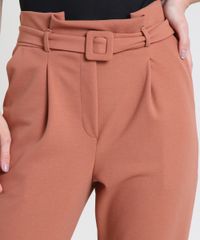 Calca-Feminina-Carrot-Clochard-Alfaiatada-Cintura-Alta-com-Cinto-Cobre-9941796-Cobre_4